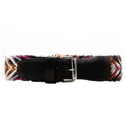 Dog collar woven by skilled artisans with precision