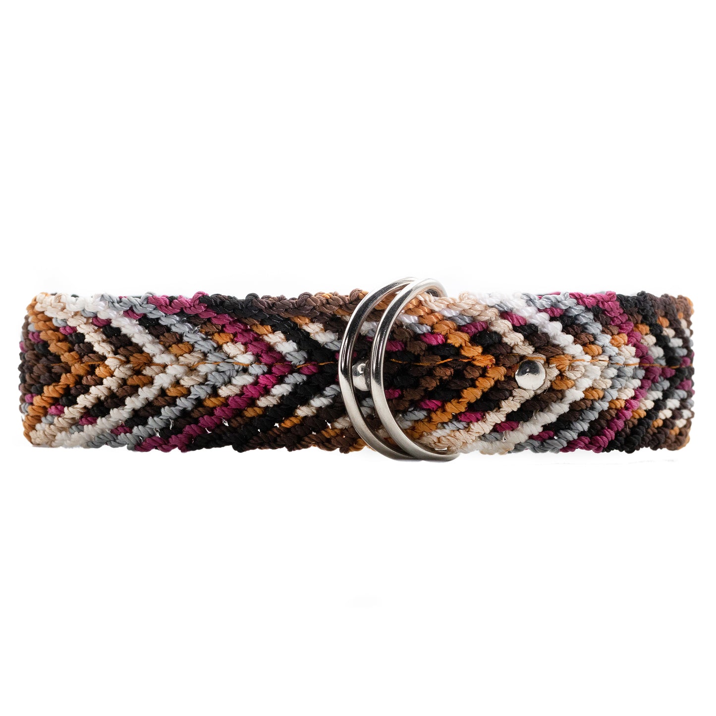 Dog collar woven by skilled artisans with precision