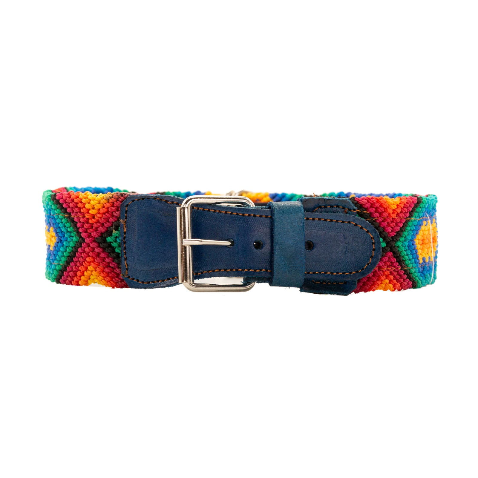Artisanal dog collar featuring intricate handcrafted details