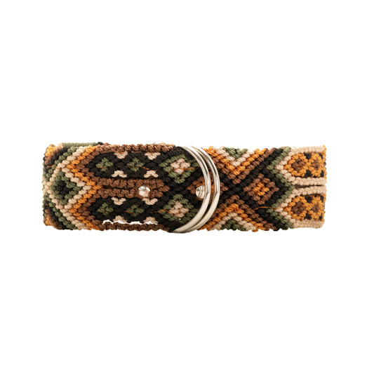 Handwoven dog collar showcasing the beauty of handmade craftsmanship