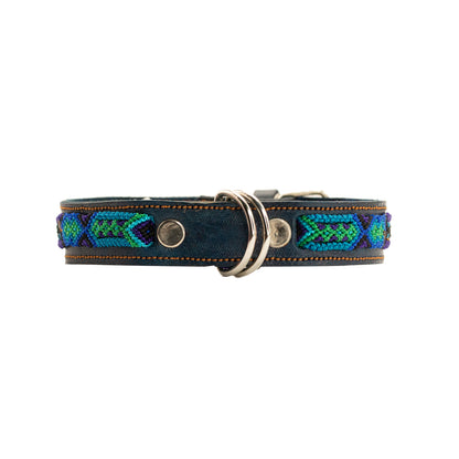 Artisan-crafted pet accessory inspired by Mexican cultural heritage