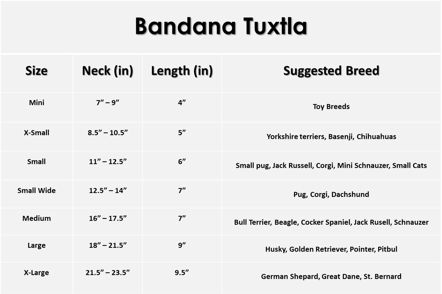 Bandana Tuxtla XS